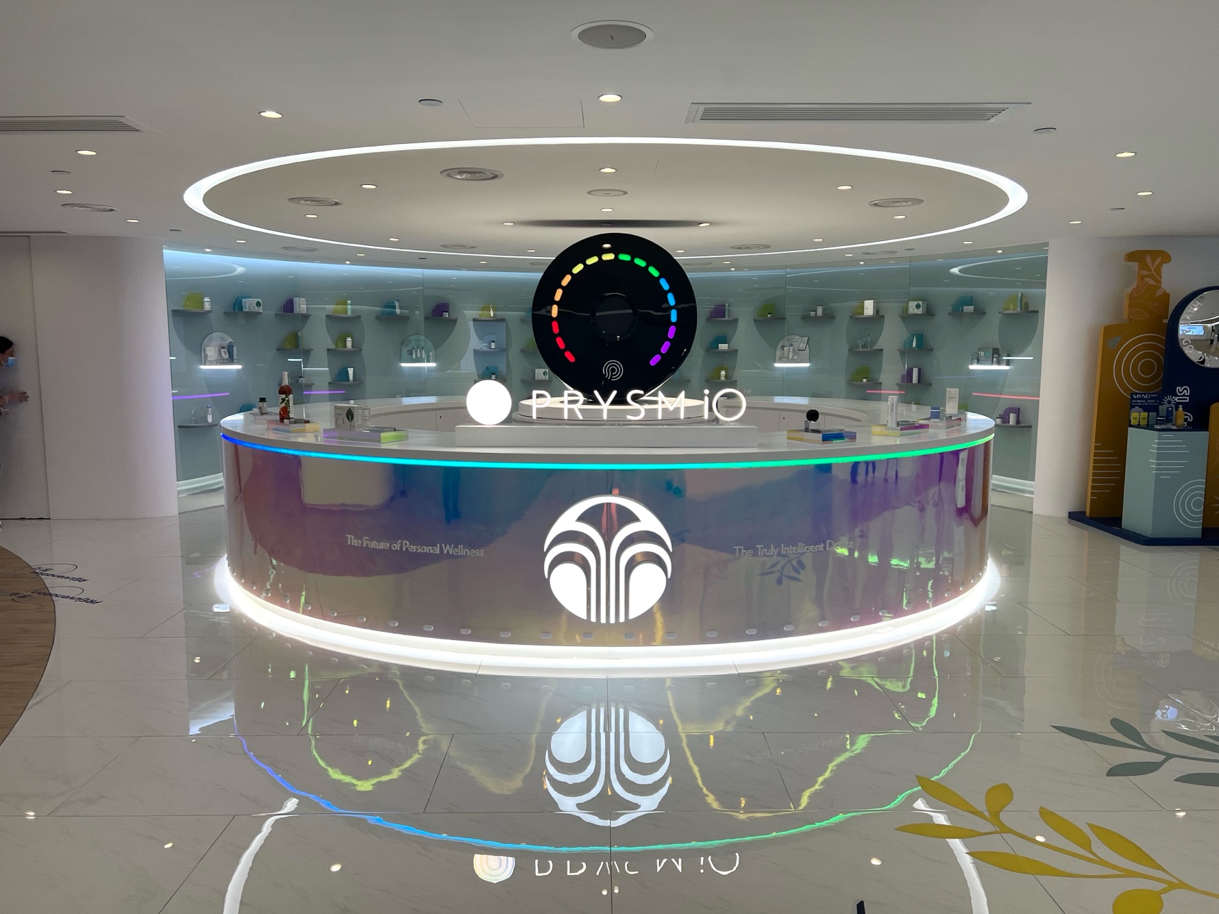 NU SKIN PRYSM iO futuristic showroom